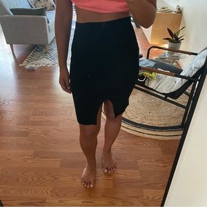 LNA knee length skirt